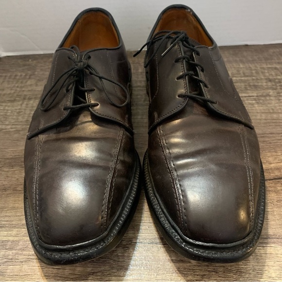 Allen Edmonds Mens Brown Hillcrest Lace Up Leather Oxfords main image 6